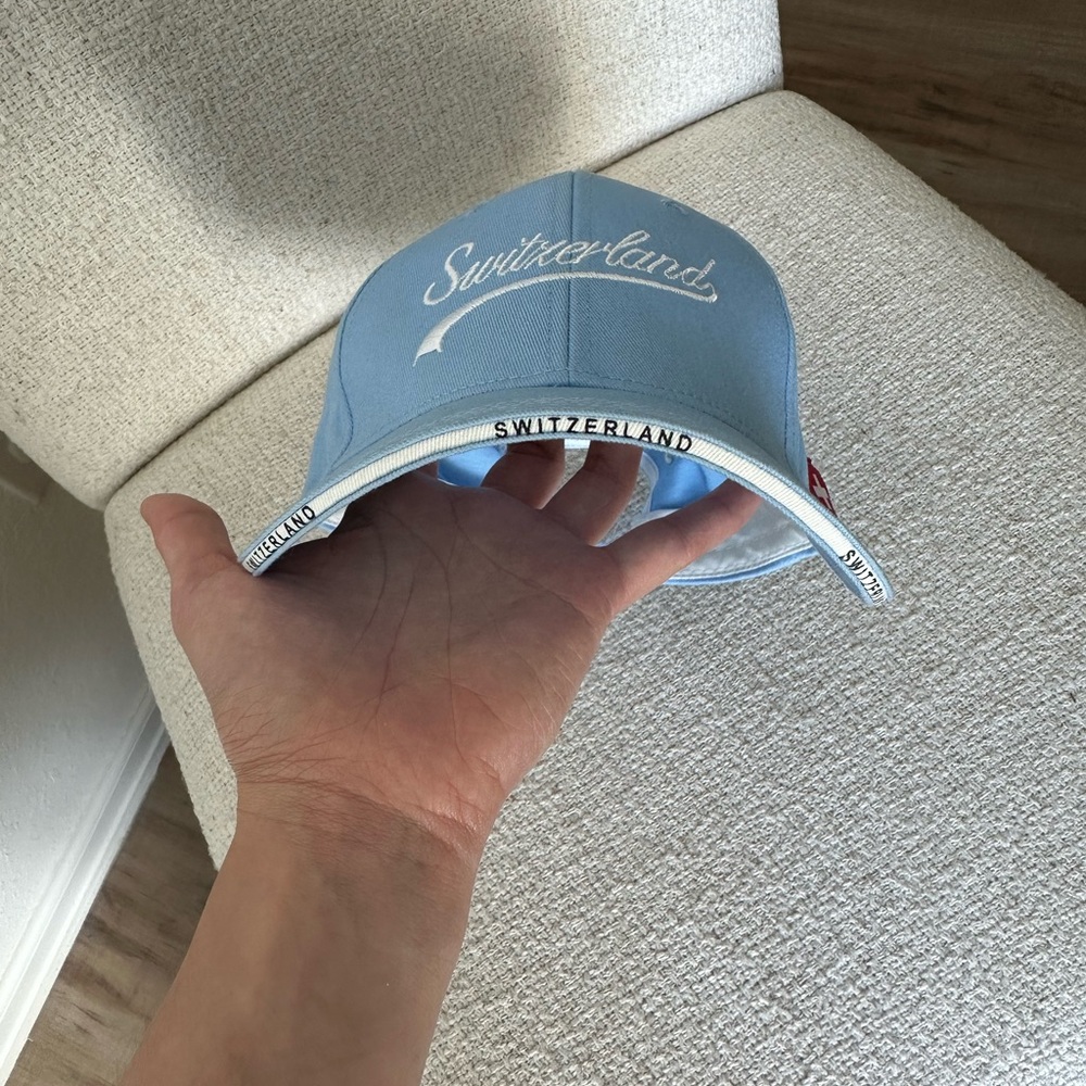 Switzerland Blue & White Cap View 4